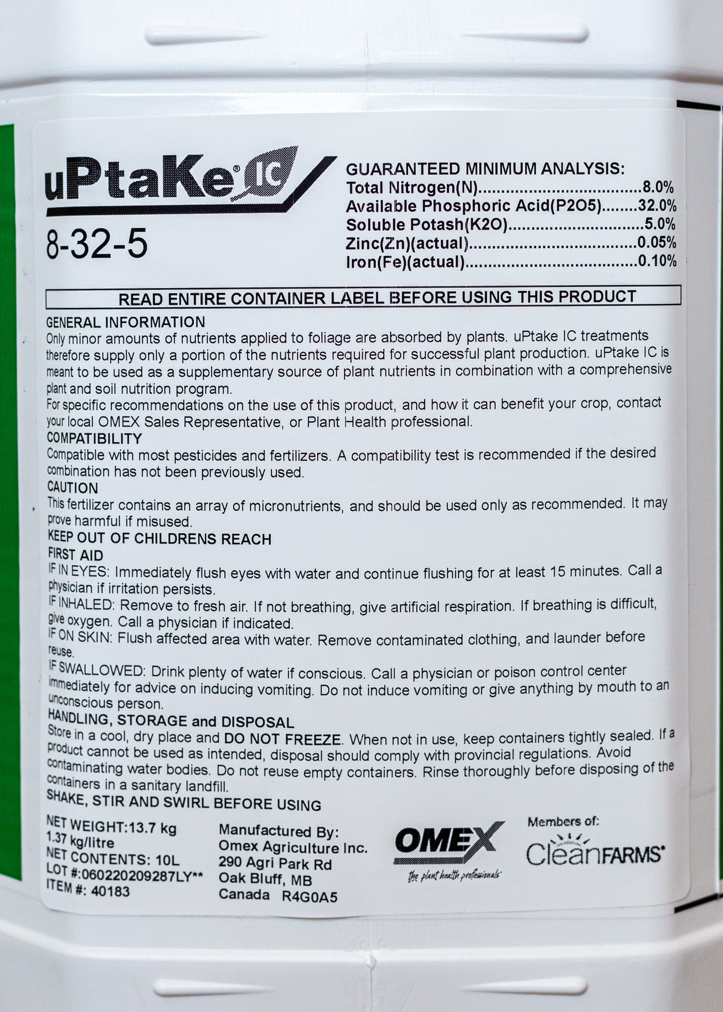 *uptake IC 8-32-5 + Micros* - Growforge